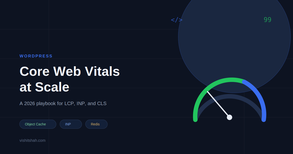 WordPress Performance Optimization: A 2026 Guide to Core Web Vitals at Scale